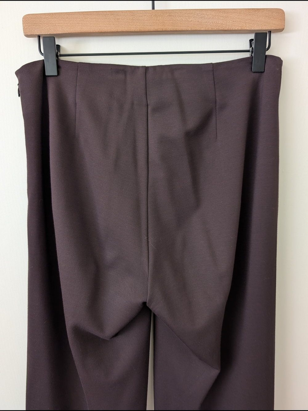J. McLaughlin Women 4 Brown Wide Leg Dress Pants Minimalist Classic Contemporary - Picture 7 of 9